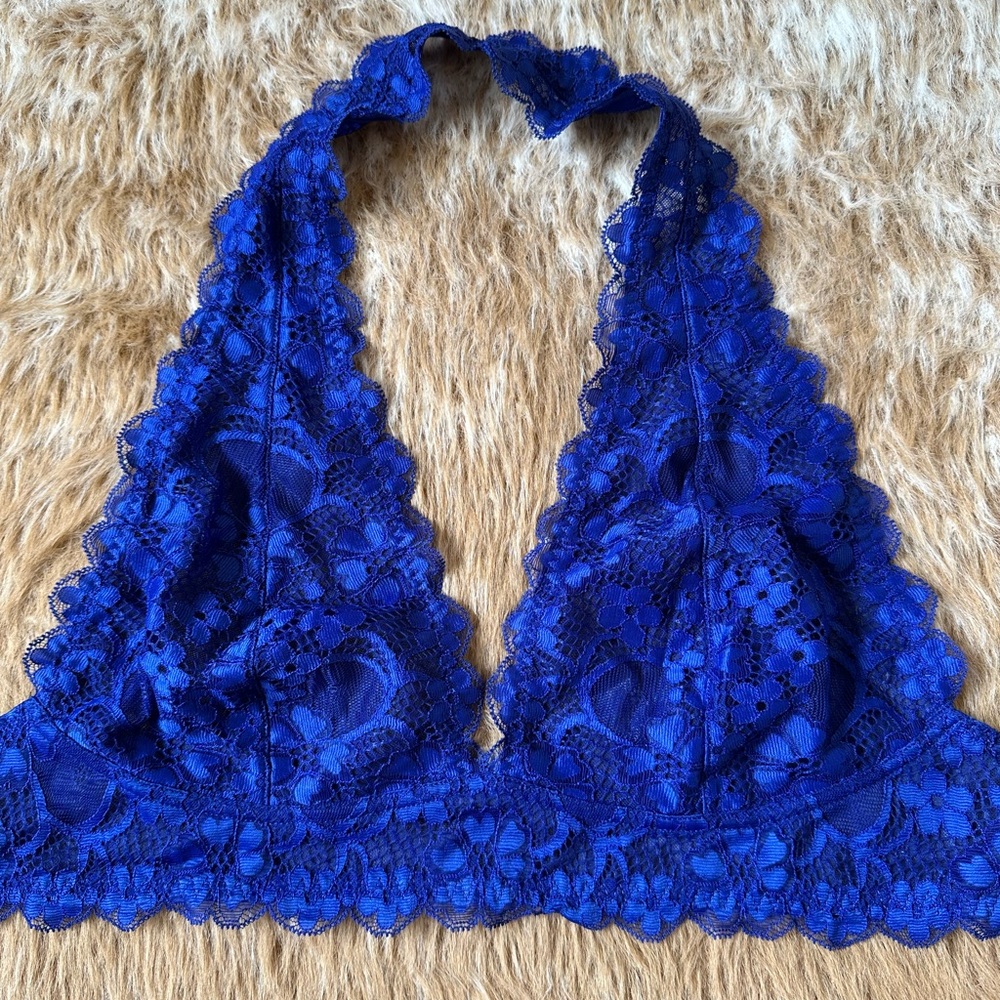Intimately by Free People Royal blue bralette